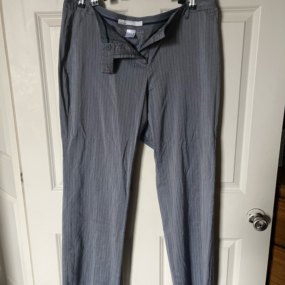 Old Navy Women’s Charcoal Striped Dress Pants